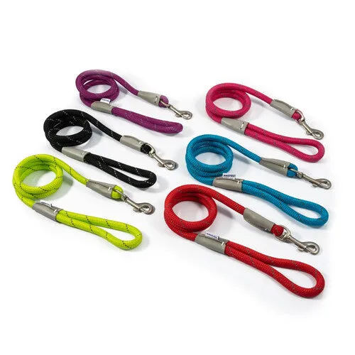 Ancol Viva Rope Lead Reflective Purple 1.07mX10mm