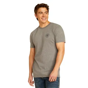 Ariat Men's Southwestern Longhorn T-Shirt, Graphite Heather