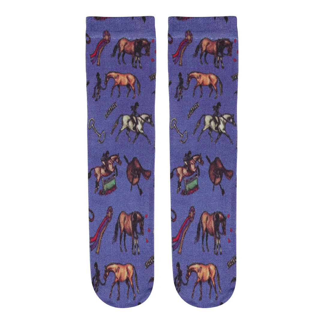 AWST Int'l Children's Lila Hunter Ponies Socks