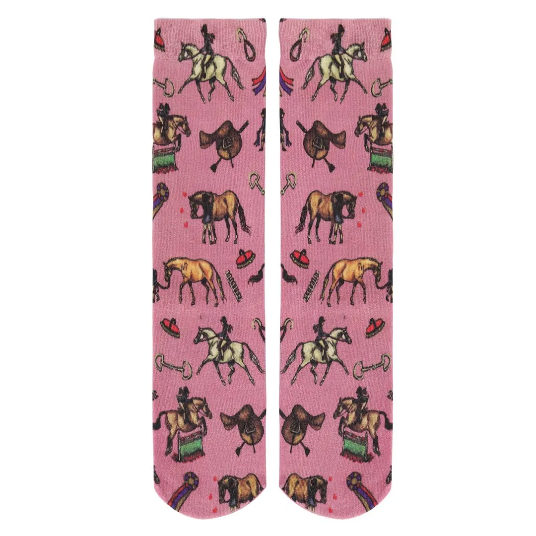 AWST Int'l Children's Lila Hunter Ponies Socks