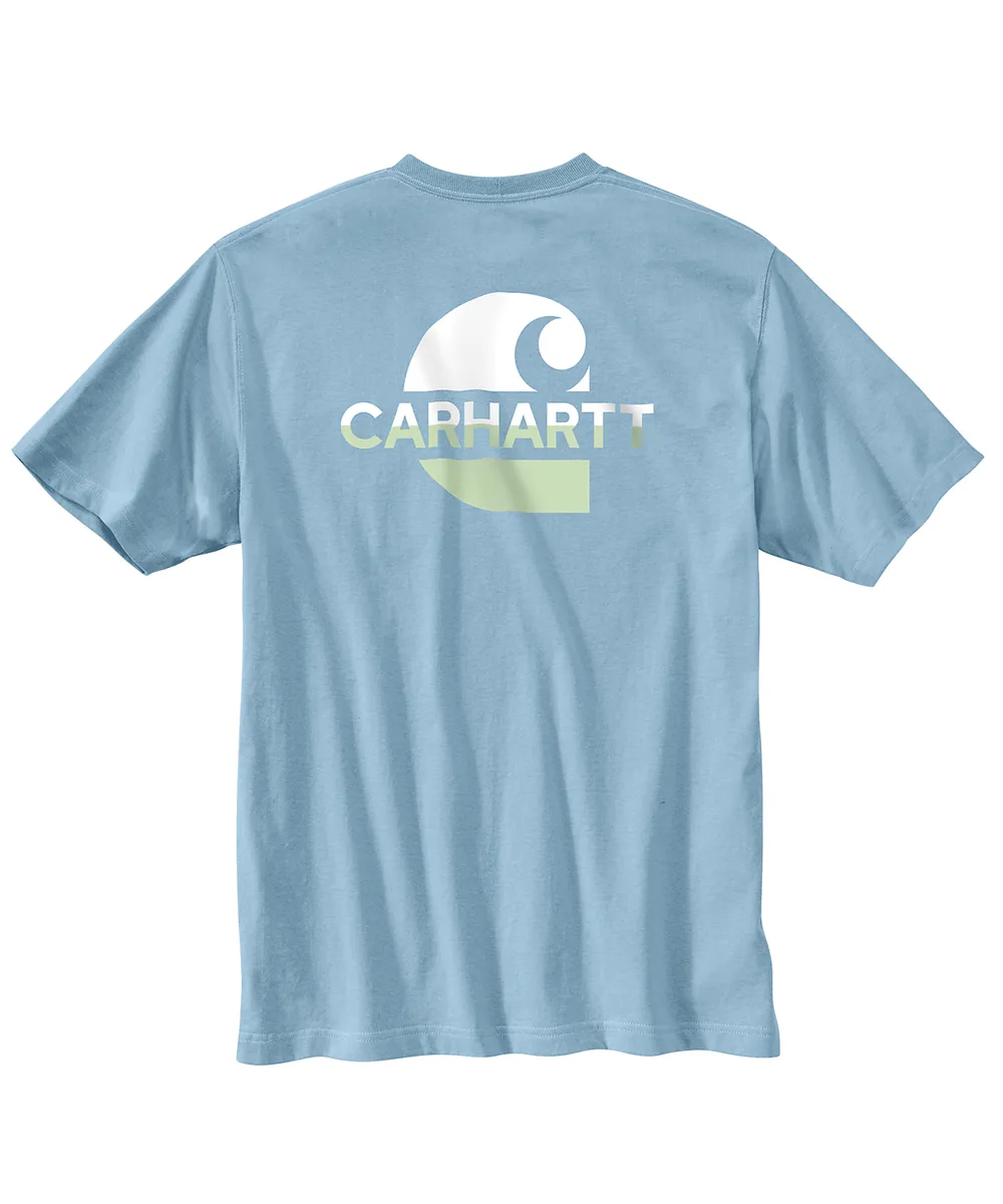 Carhartt Loose Fit "C" Logo Pocket T-shirt - Moonstone