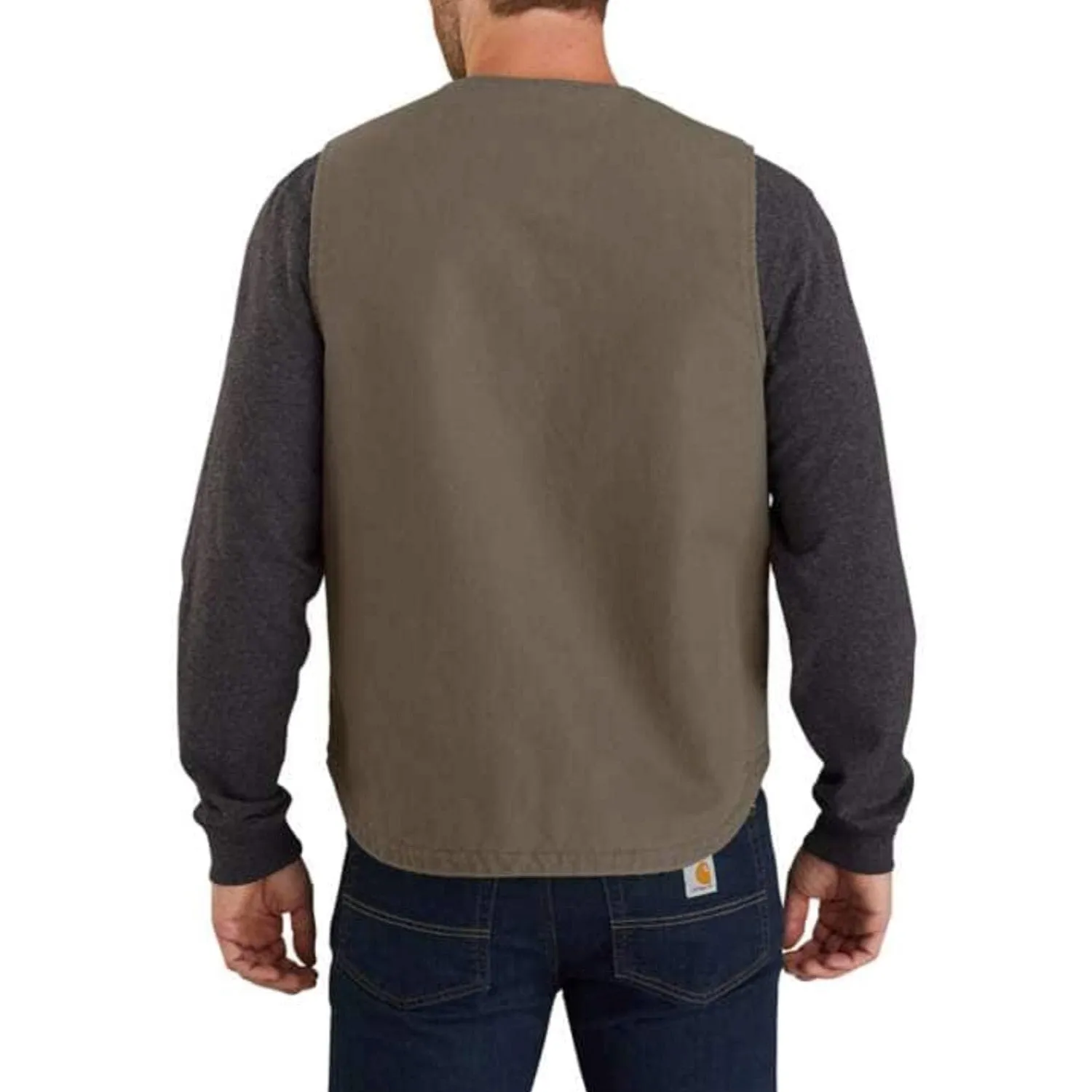 Carhartt Men's Washed Duck Sherpa Lined Vest