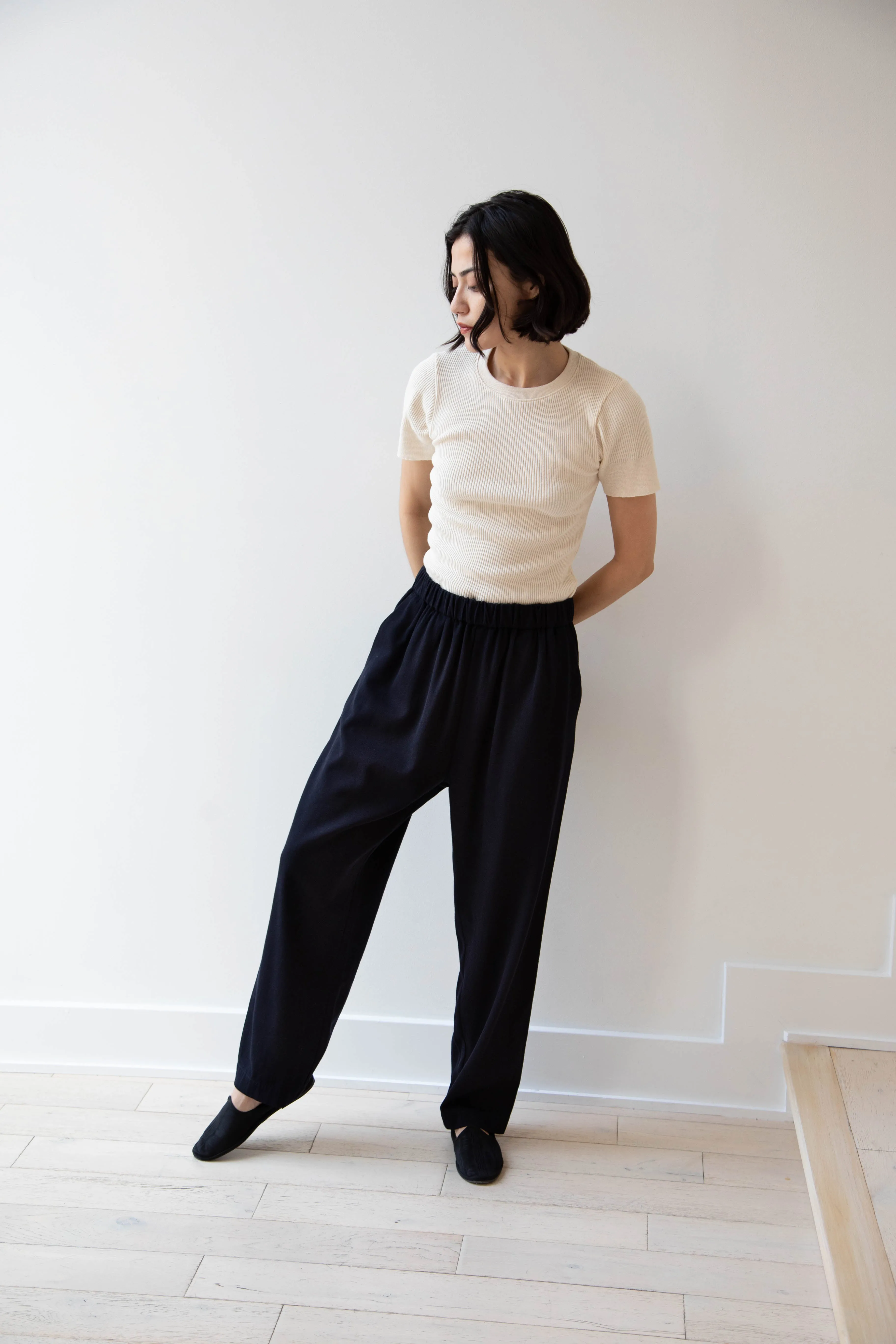 Casey Casey | Fabi Pants in Navy Cotton Wool