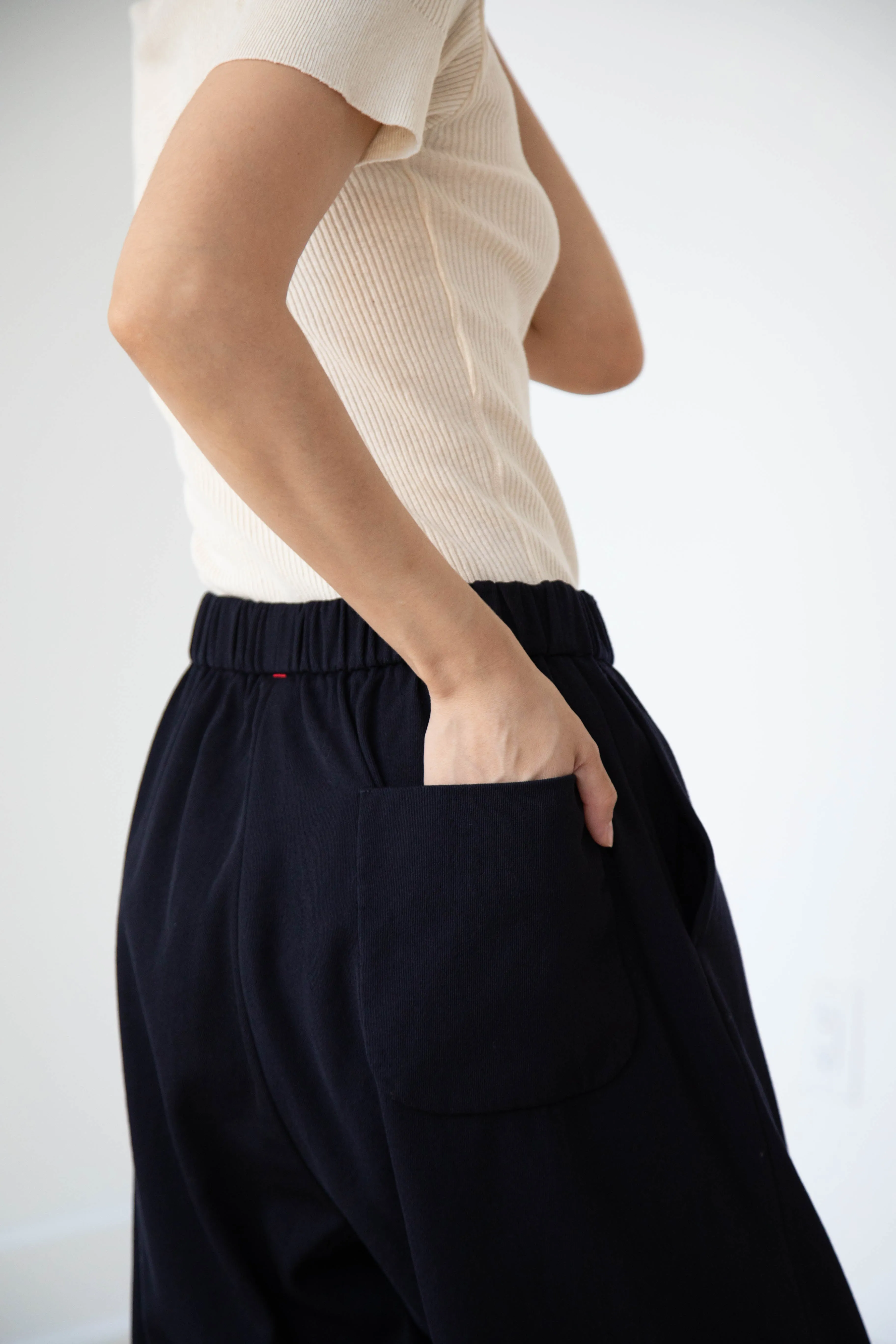 Casey Casey | Fabi Pants in Navy Cotton Wool