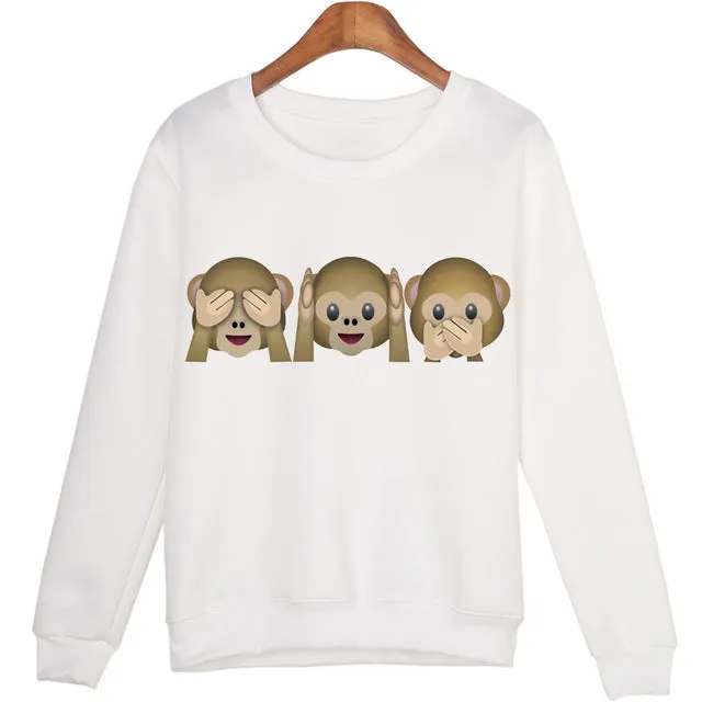 Casual 3D Sweatshirt Women Winter Clothing Cartoon Totoro Print Moleton Feminino Hoodies O-neck Pullover Tops WMH31