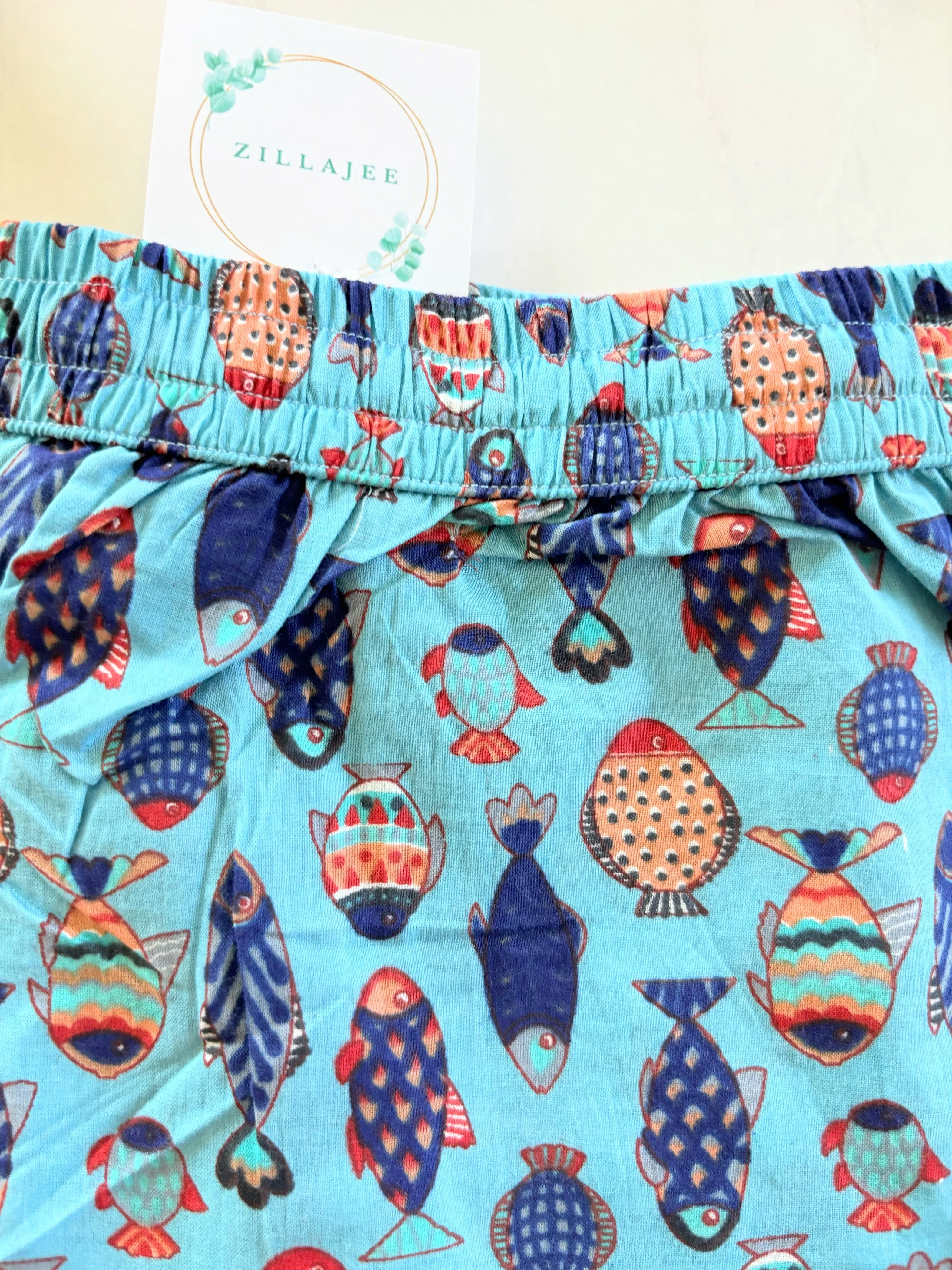 Cotton Pajama Pants Women - Marine Melodies