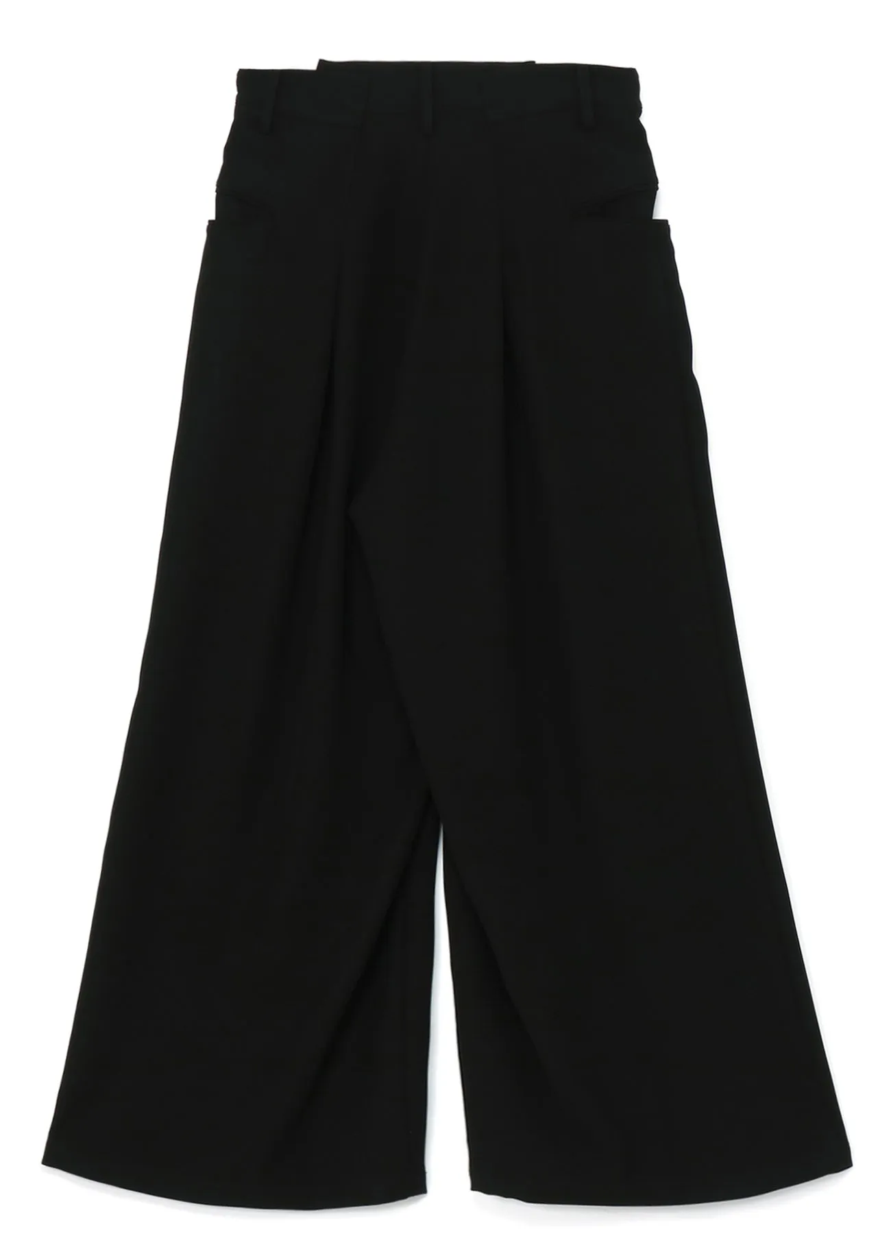 DOUBLE SATIN FLARE PANTS