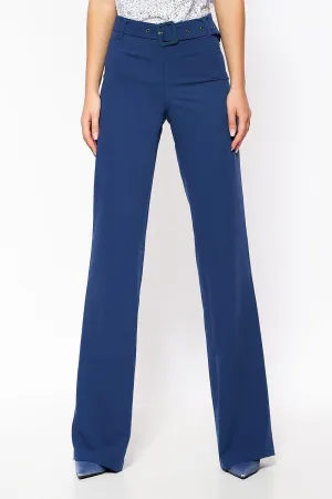 Elegant High-Waisted Flared Trousers by Nife