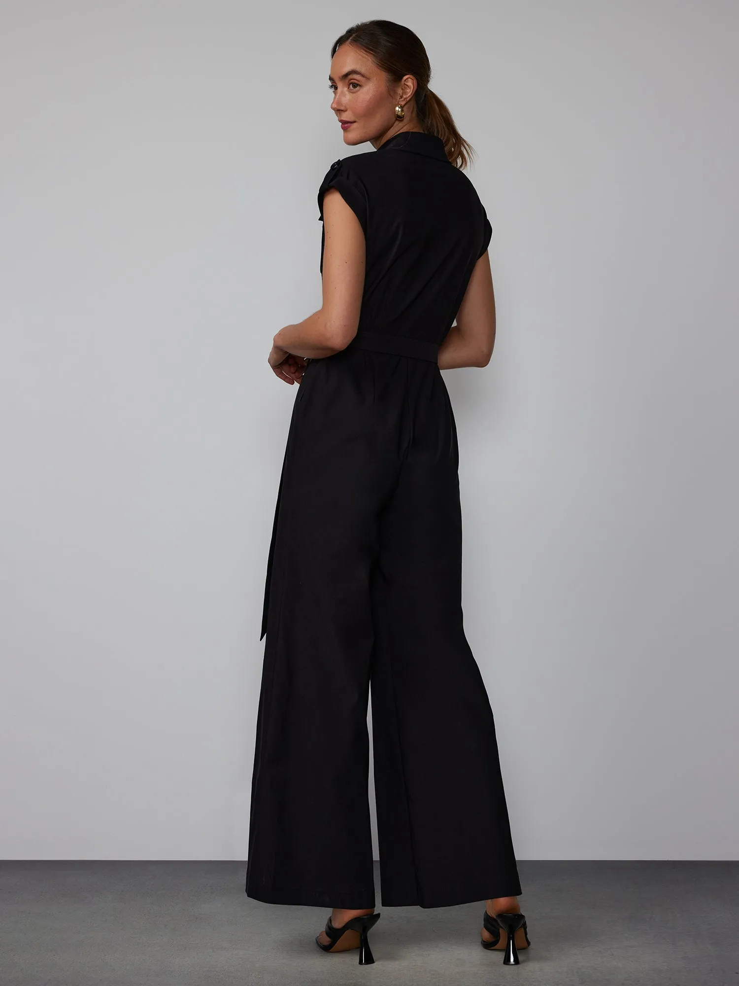 Everyday Sleeveless Cargo Linen Jumpsuit