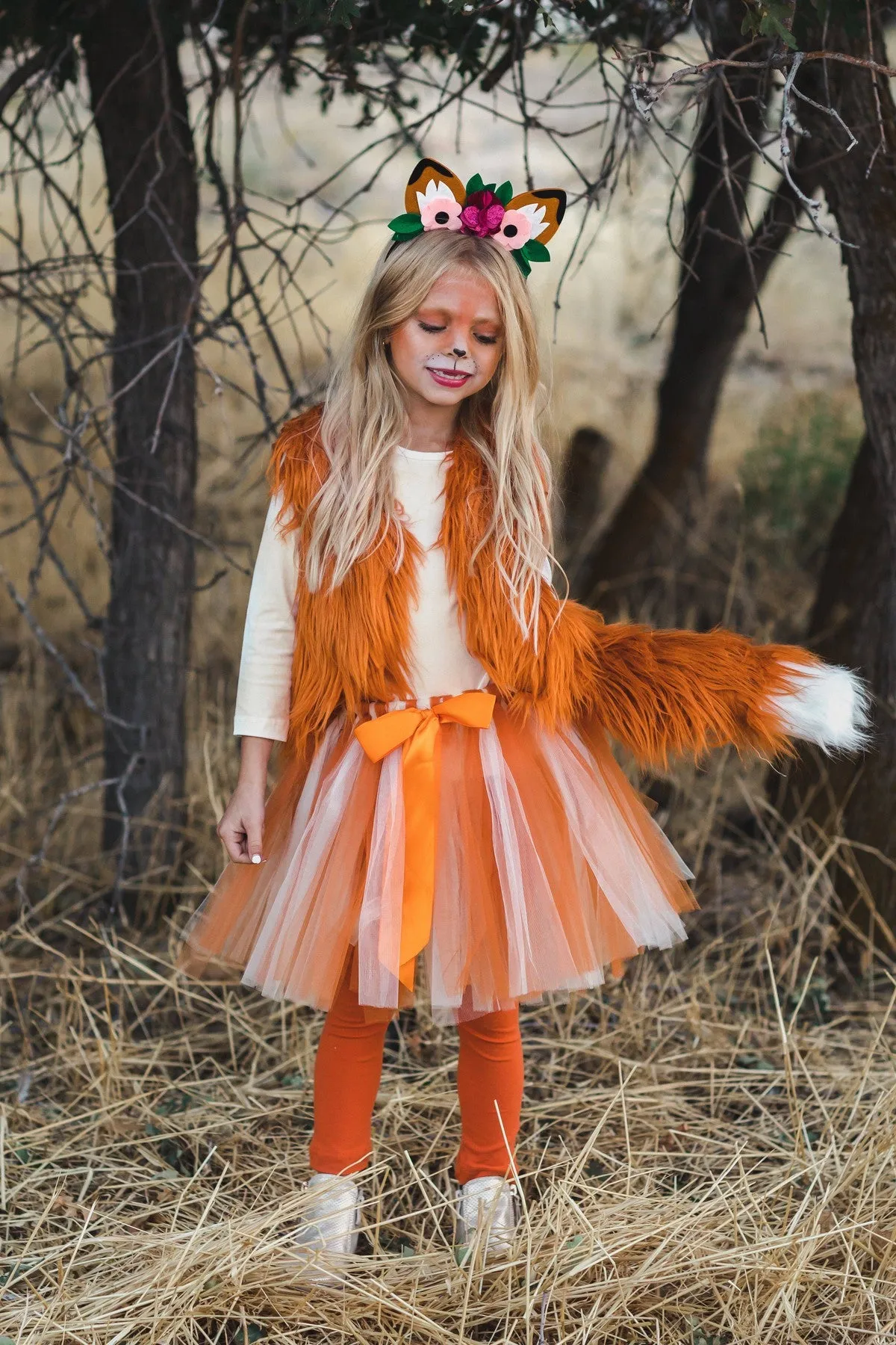 Fuzzy Fox Costume - 4 Piece Set