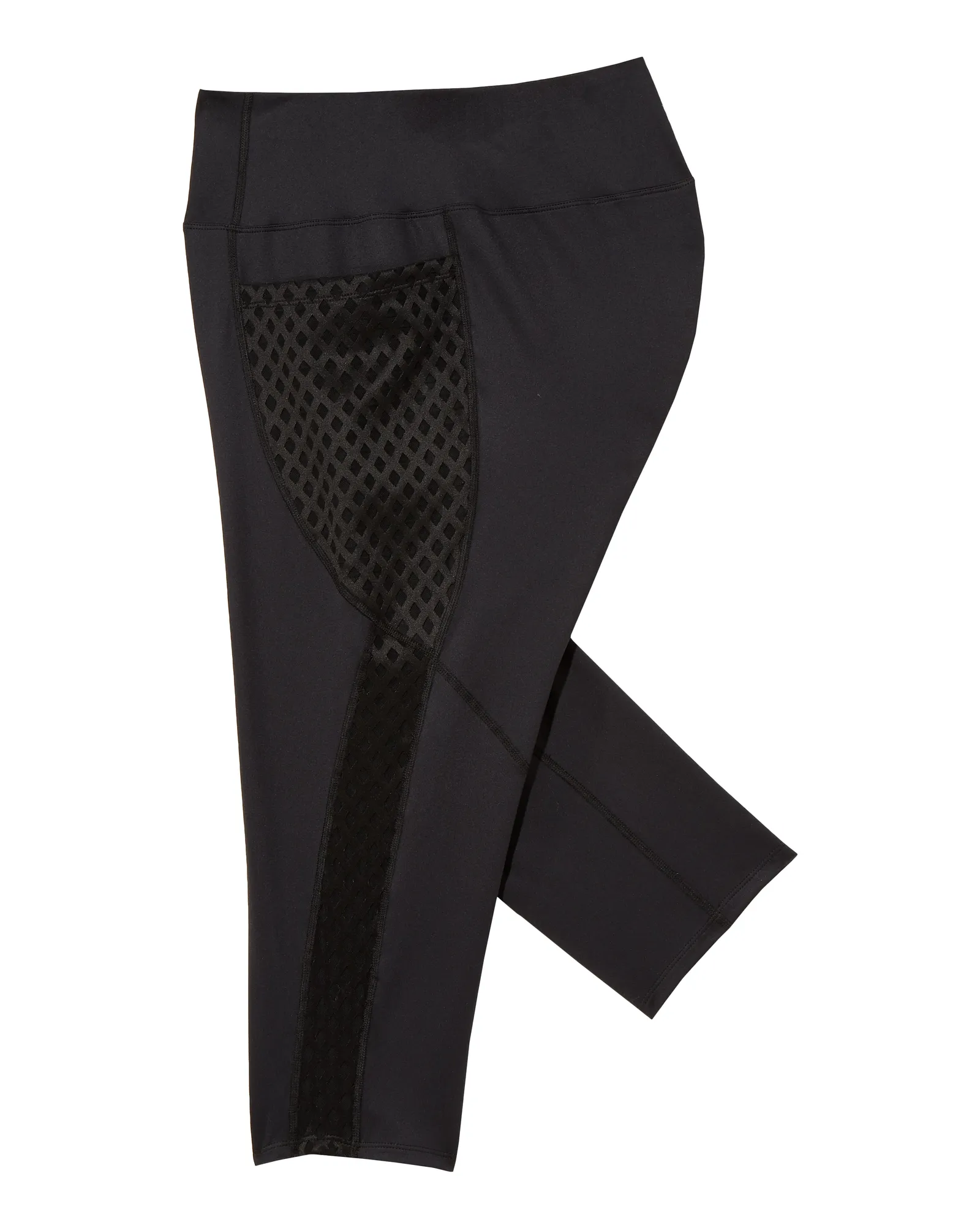 Gansevoort Capri Tights with Mesh Details | Black