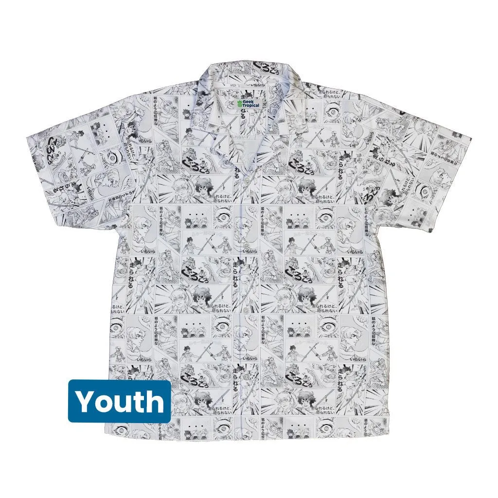 Geek Tropical Manga Youth Hawaiian Shirt