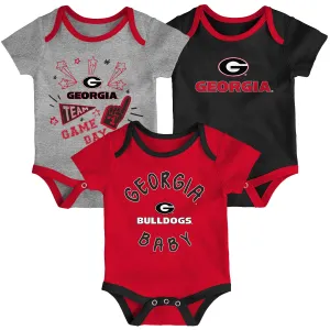 Georgia Gameday 3 Piece Bodysuit Set