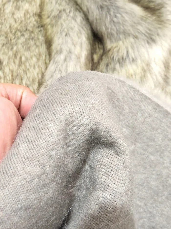 Glacier Wolf Animal Coat Costume Faux Fur Fabric / Sold By The Yard