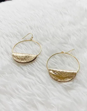 Glimmering Style Hoop Earrings