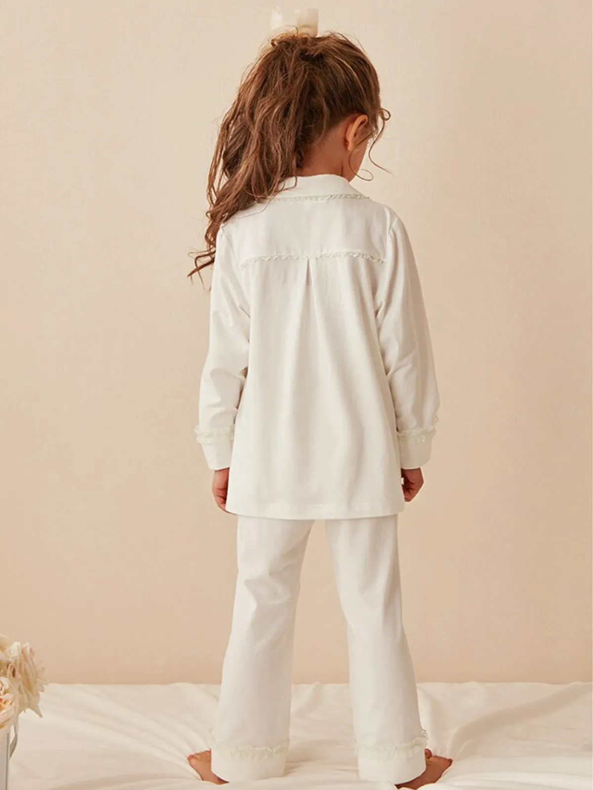 Good Night Sweetheart Lace Trim Pajamas