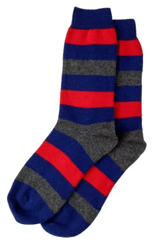 Graham Cashmere Stripe Socks