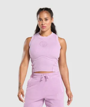 Gymshark Premium Legacy Tank - Warm Lilac/Pigment Dye