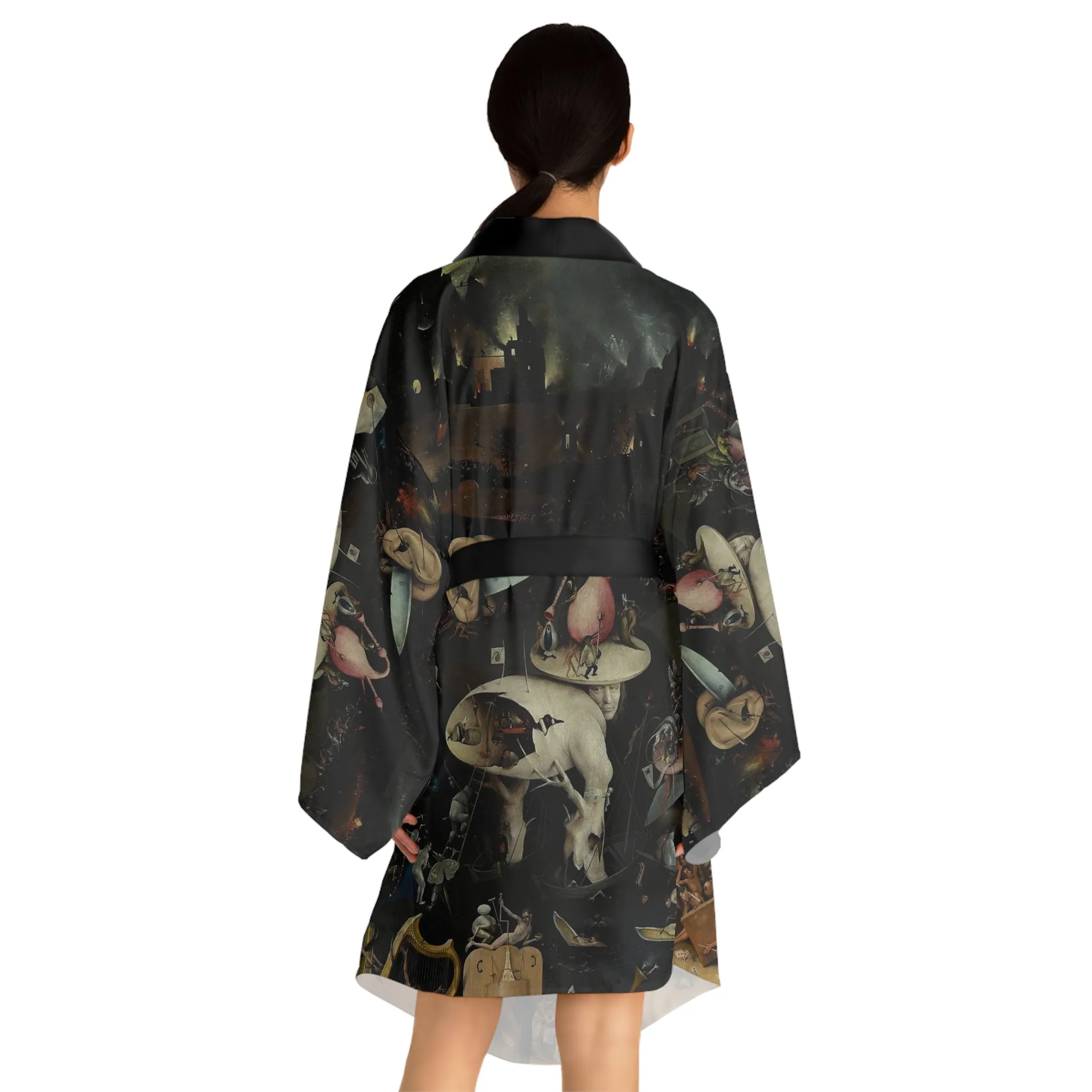 Hieronymus Bosch Long Sleeve Kimono Robe