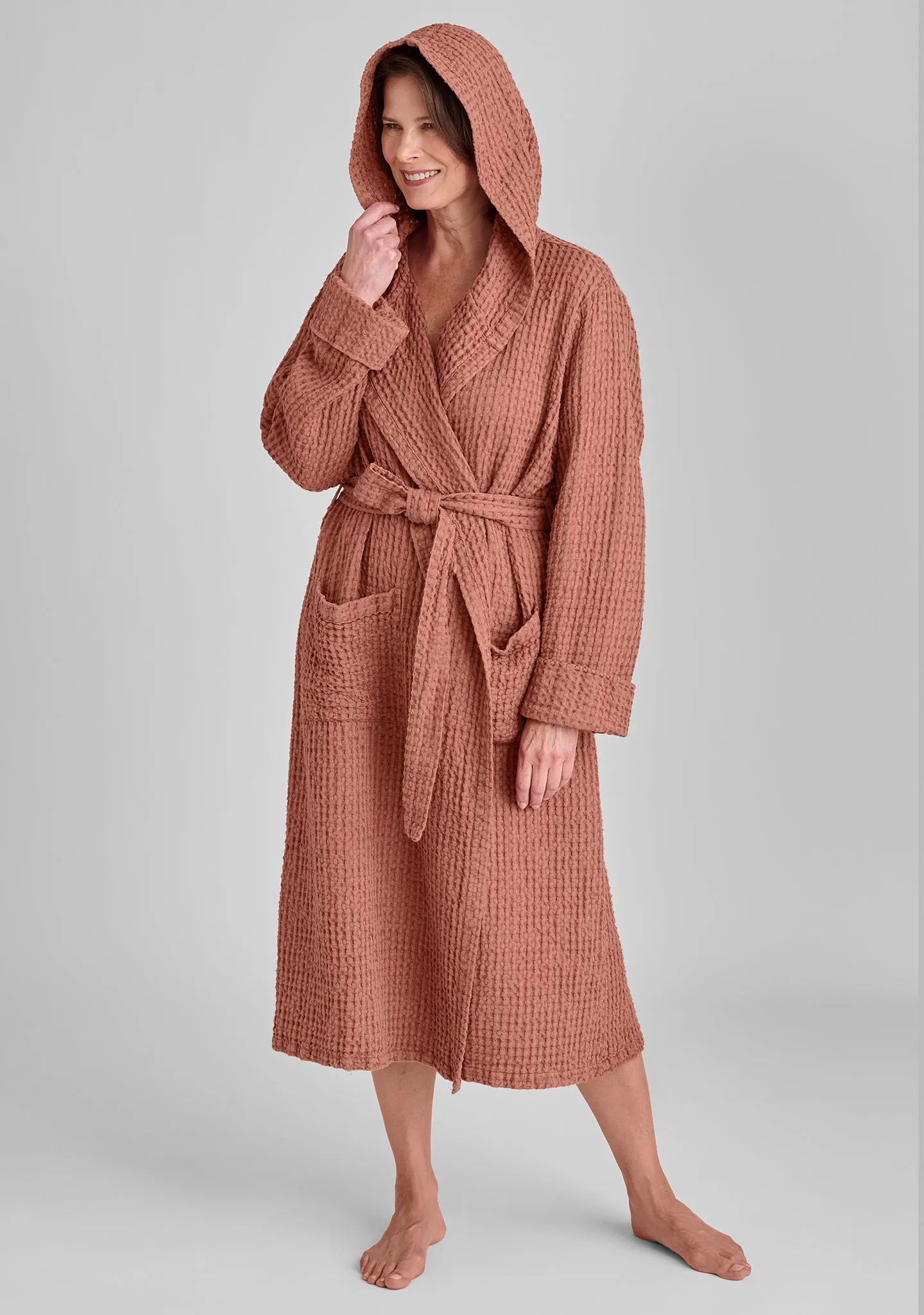 Hooded Wrapper - Linen Robe