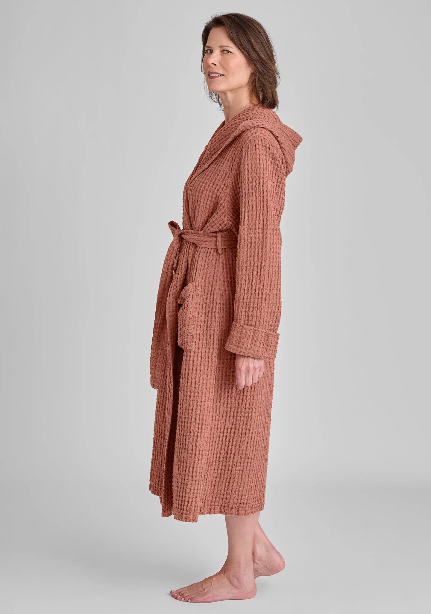 Hooded Wrapper - Linen Robe