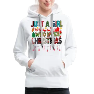 Just a Girl Who Loves Christmas Premium Hoodie