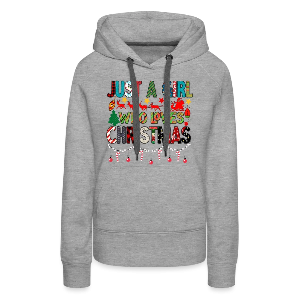 Just a Girl Who Loves Christmas Premium Hoodie