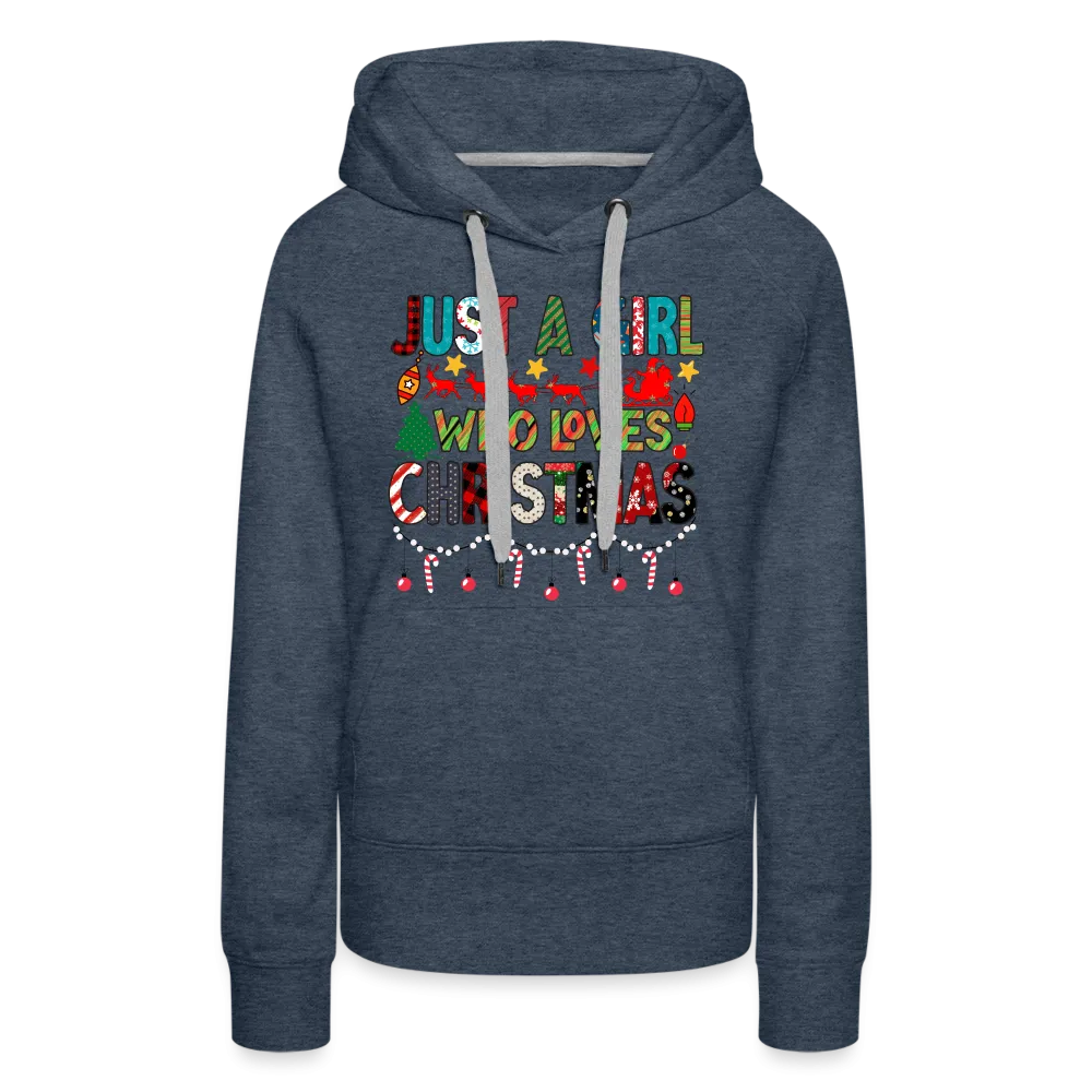 Just a Girl Who Loves Christmas Premium Hoodie