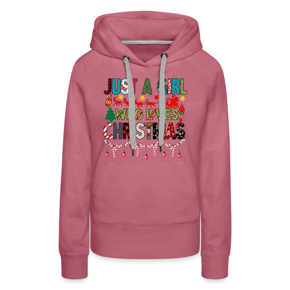 Just a Girl Who Loves Christmas Premium Hoodie