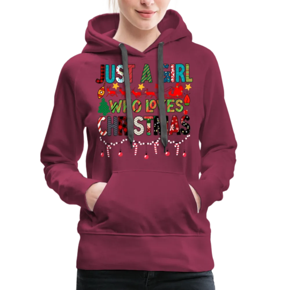 Just a Girl Who Loves Christmas Premium Hoodie