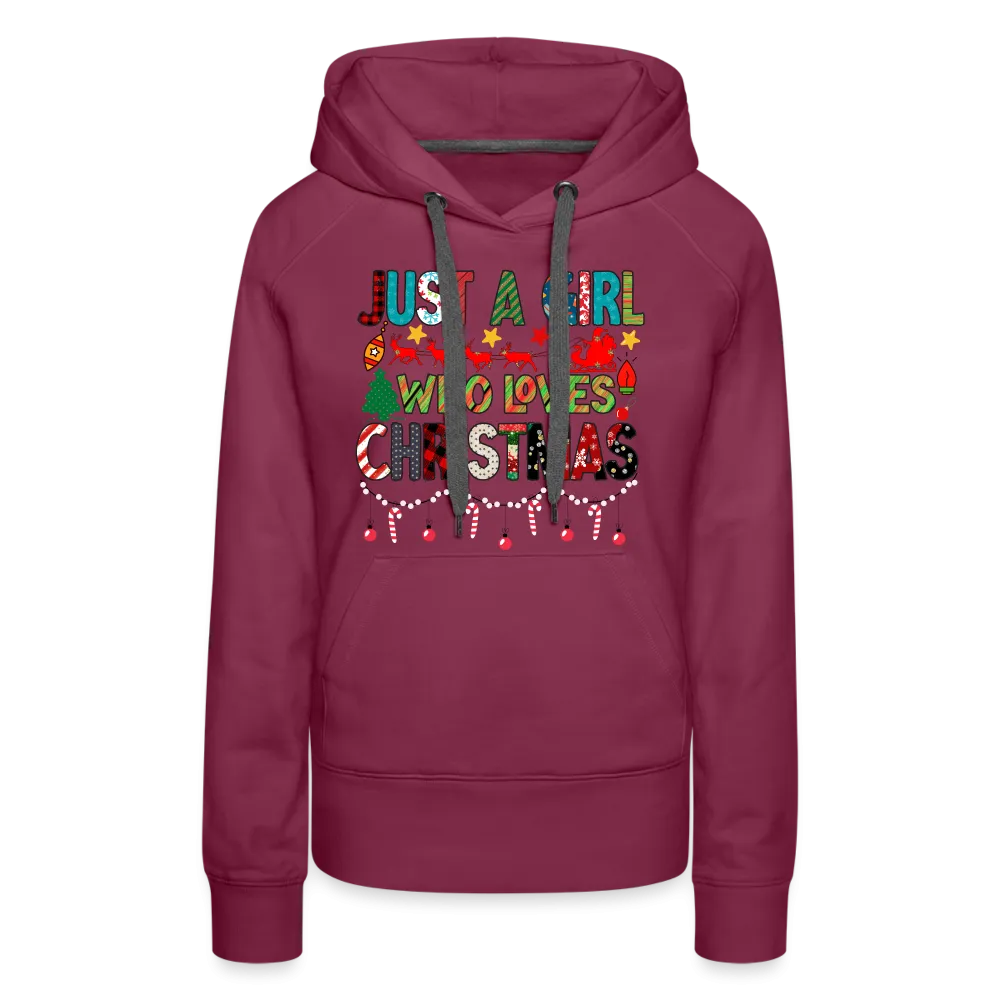 Just a Girl Who Loves Christmas Premium Hoodie