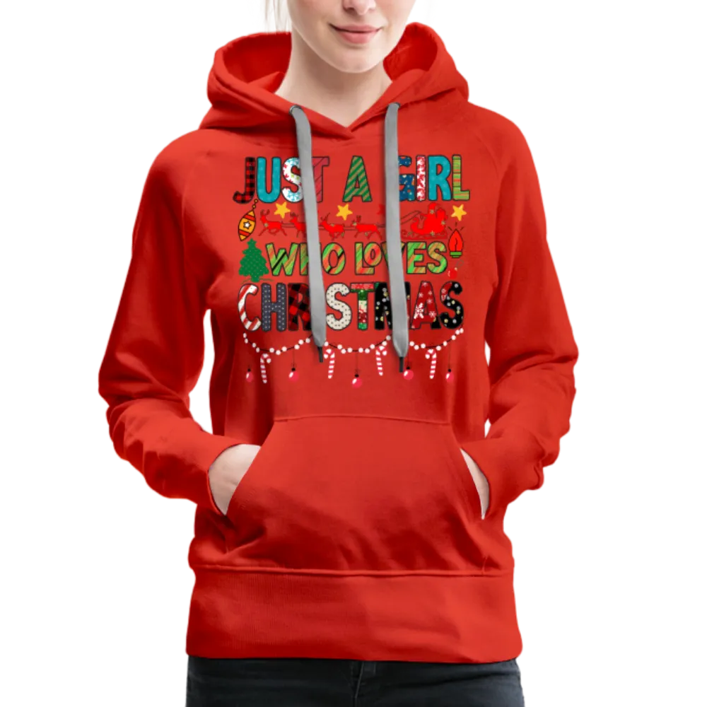 Just a Girl Who Loves Christmas Premium Hoodie