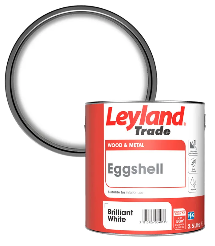 Leyland Trade Oil Based Eggshell Paint - Brilliant White