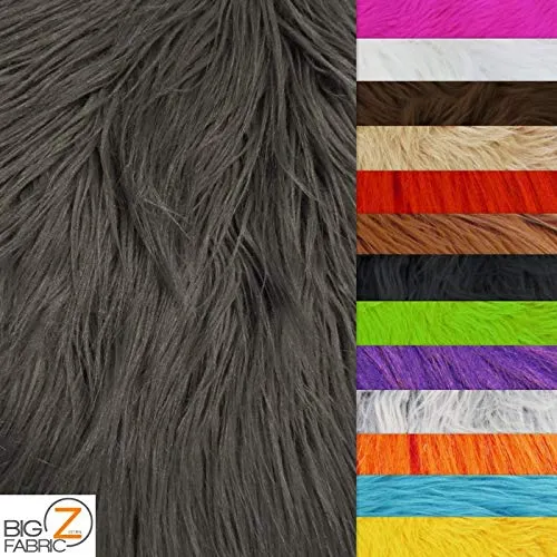 Light Brown Solid Gorilla Animal Long Pile Faux Fur Fabric / Sold By The Yard