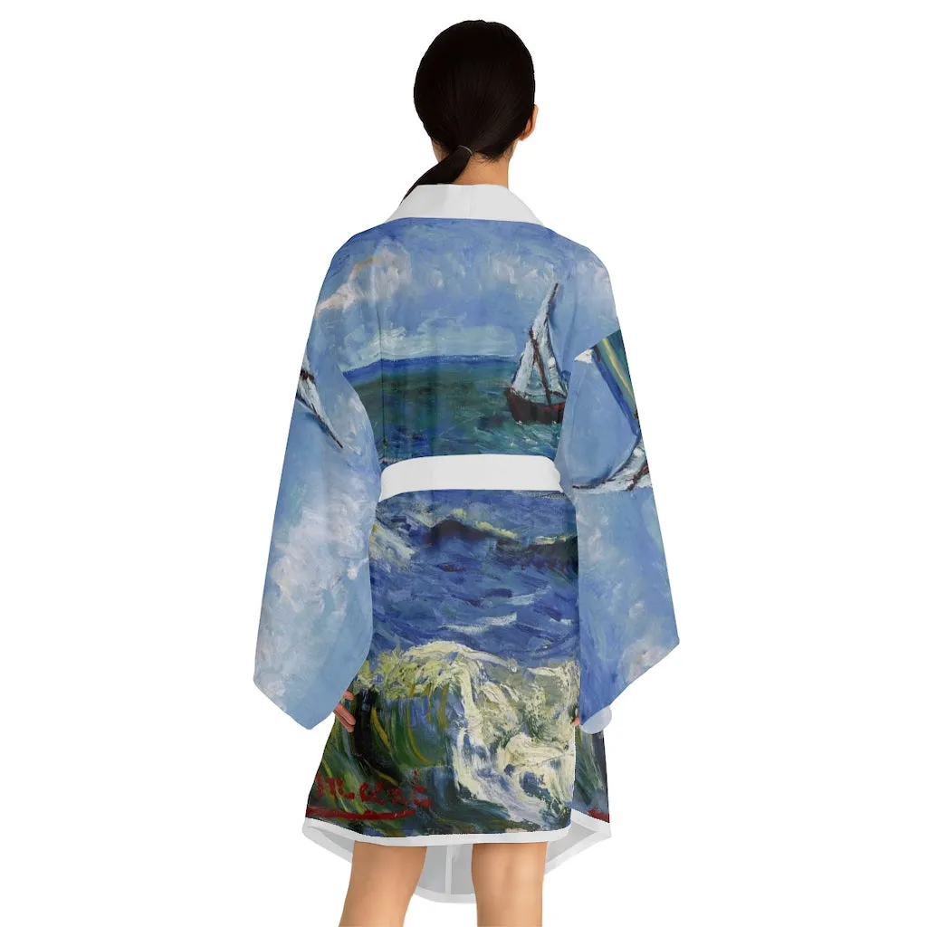 Long Sleeve Kimono Robe with Vincent Van Gogh design (shipped to USA & Canada)