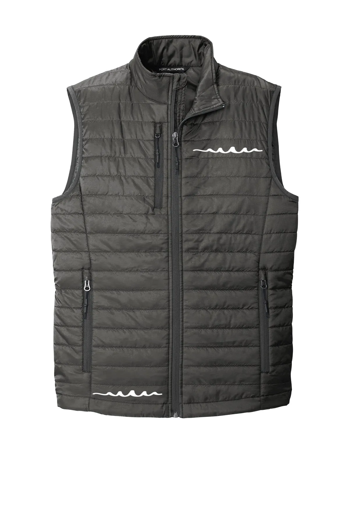 Men's Reflective Full Zip Packable Puffy Vest--2 Left!