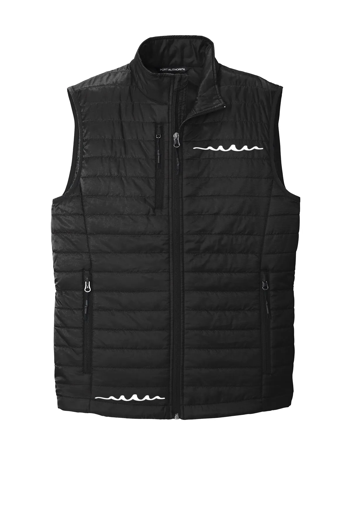 Men's Reflective Full Zip Packable Puffy Vest--2 Left!