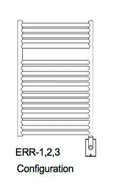 Myson Contemporary Designer Angara ERR2 Hardwired Towel Warmer - 25"w x 36"h