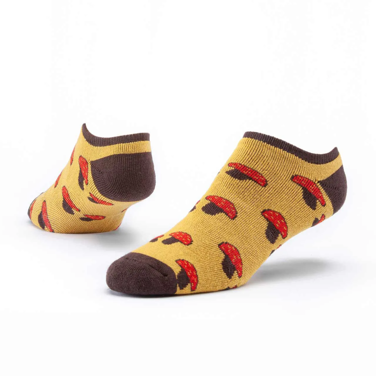 Organic Cotton Footie Socks - Honey Mushroom