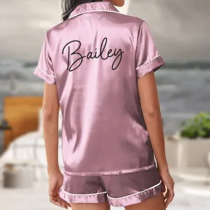 Pajama Set Shorts - Personalized Name Pajamas