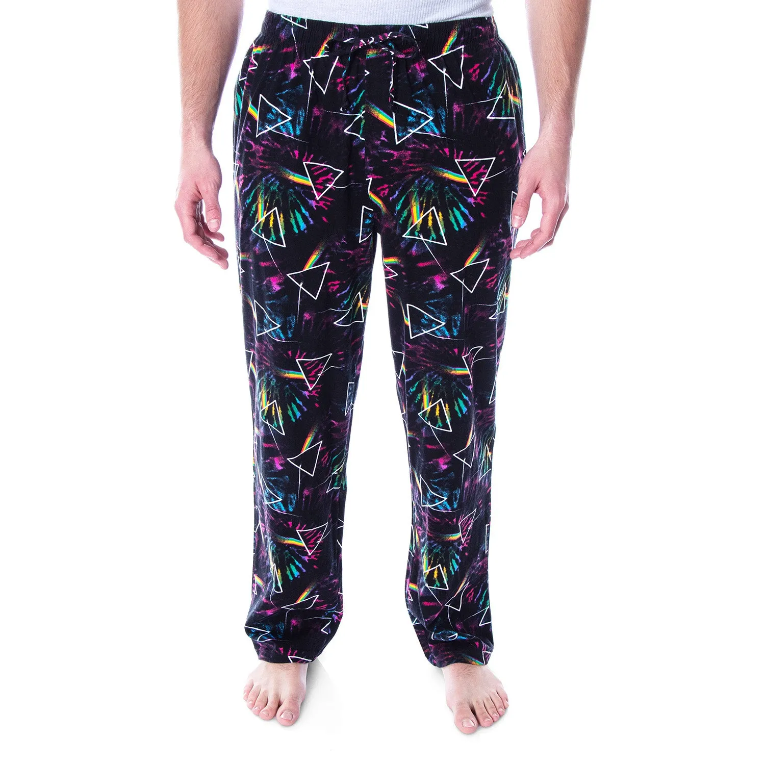 Pink Floyd Adult Dark Side of the Moon Tie Dye Soft Cotton Pajama Pants