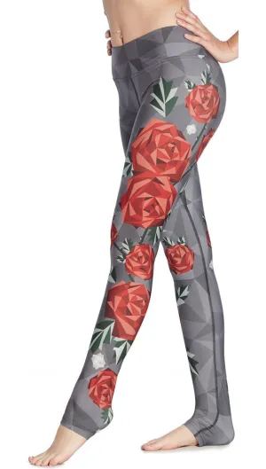 Roses - Full Length Triathlon Leggings - CUSTOM ORDER