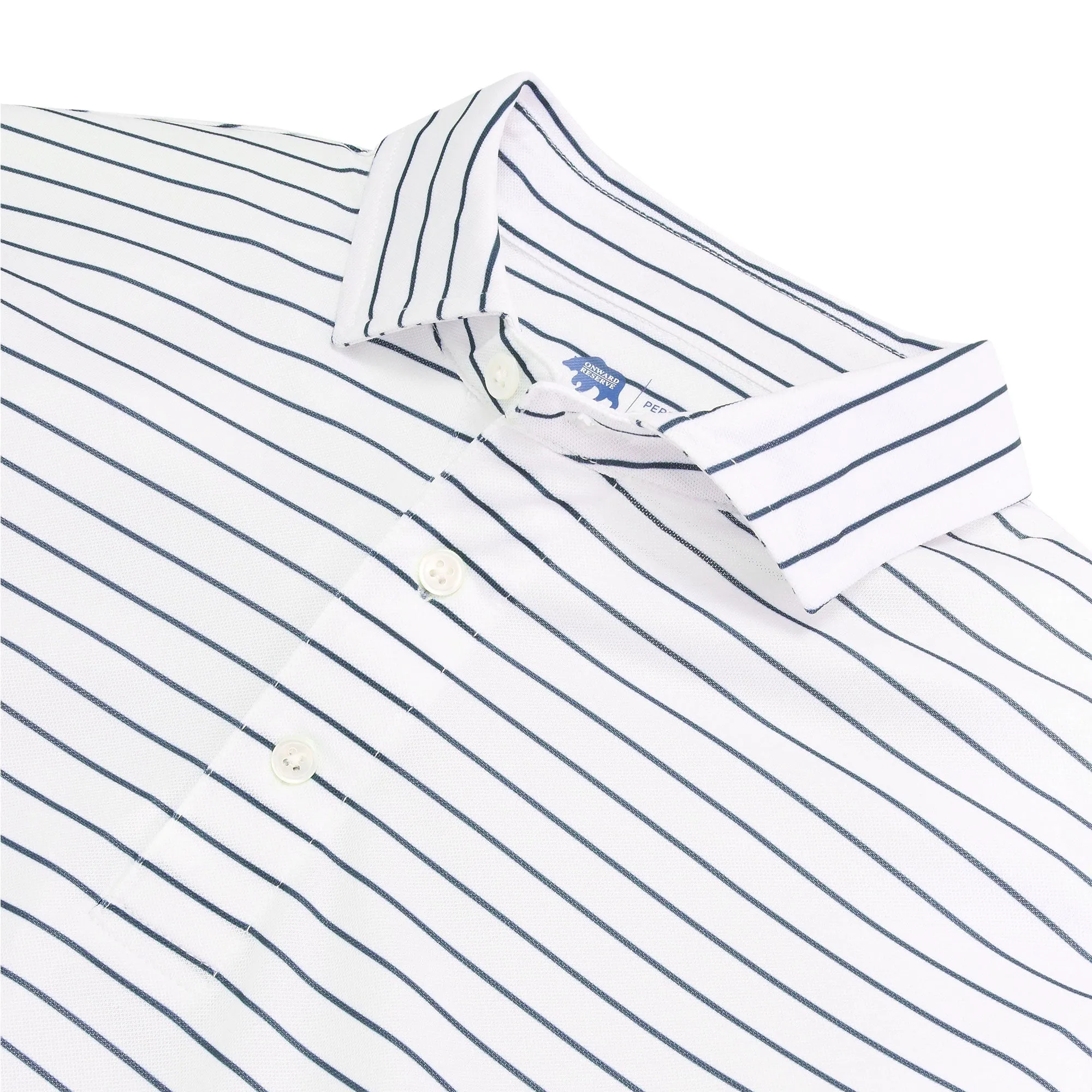 Tourney Stripe Performance Pique Polo