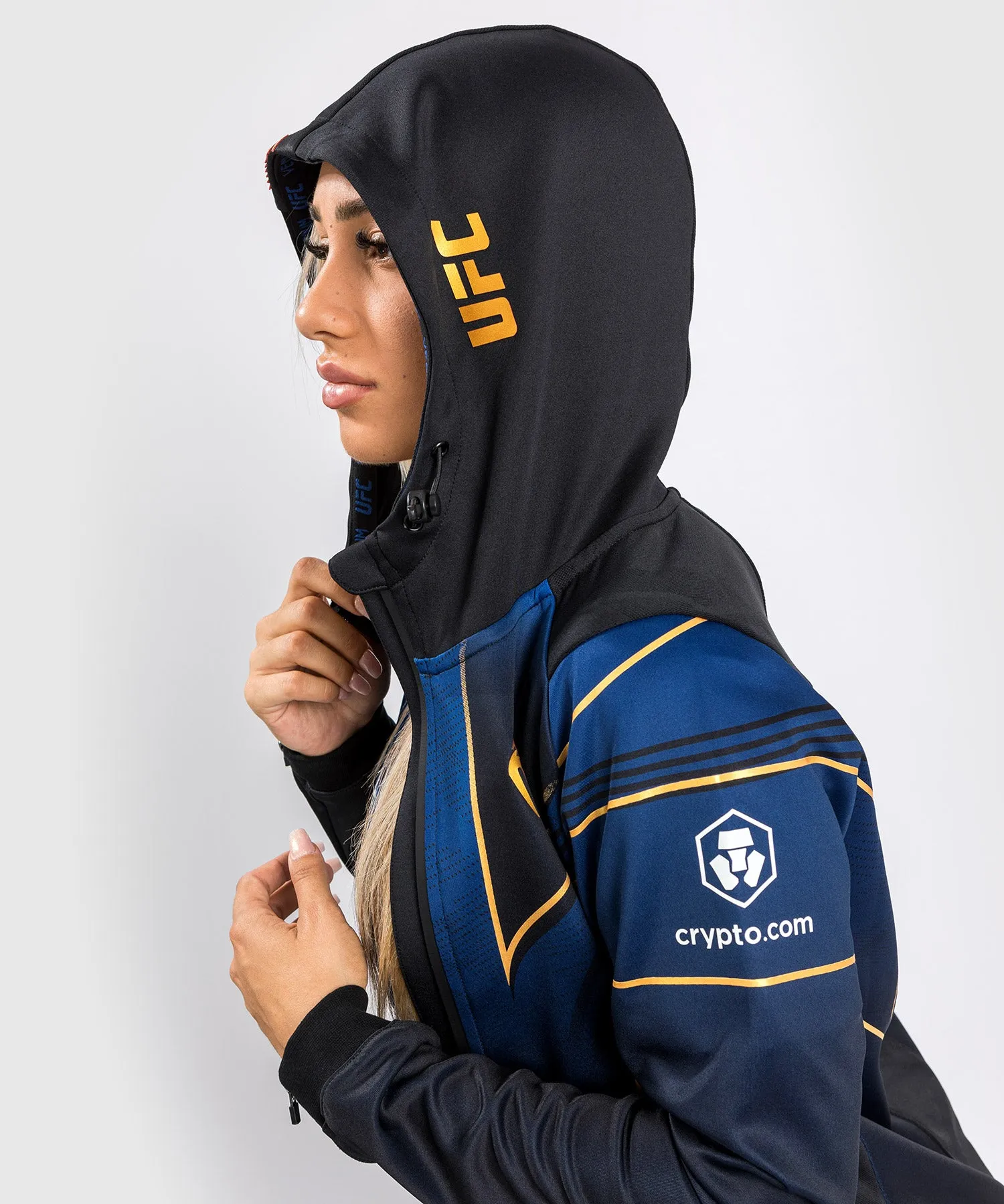 Ufc Authentic Fight Night 2.0 Kit By Venum Women's Walkout Hoodie - Midnight Edition - Champion