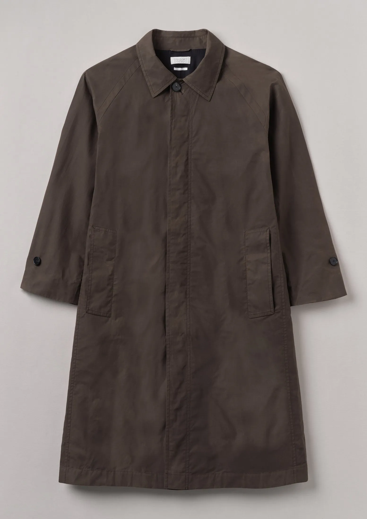 Waxed Cotton Trench Coat | Rye