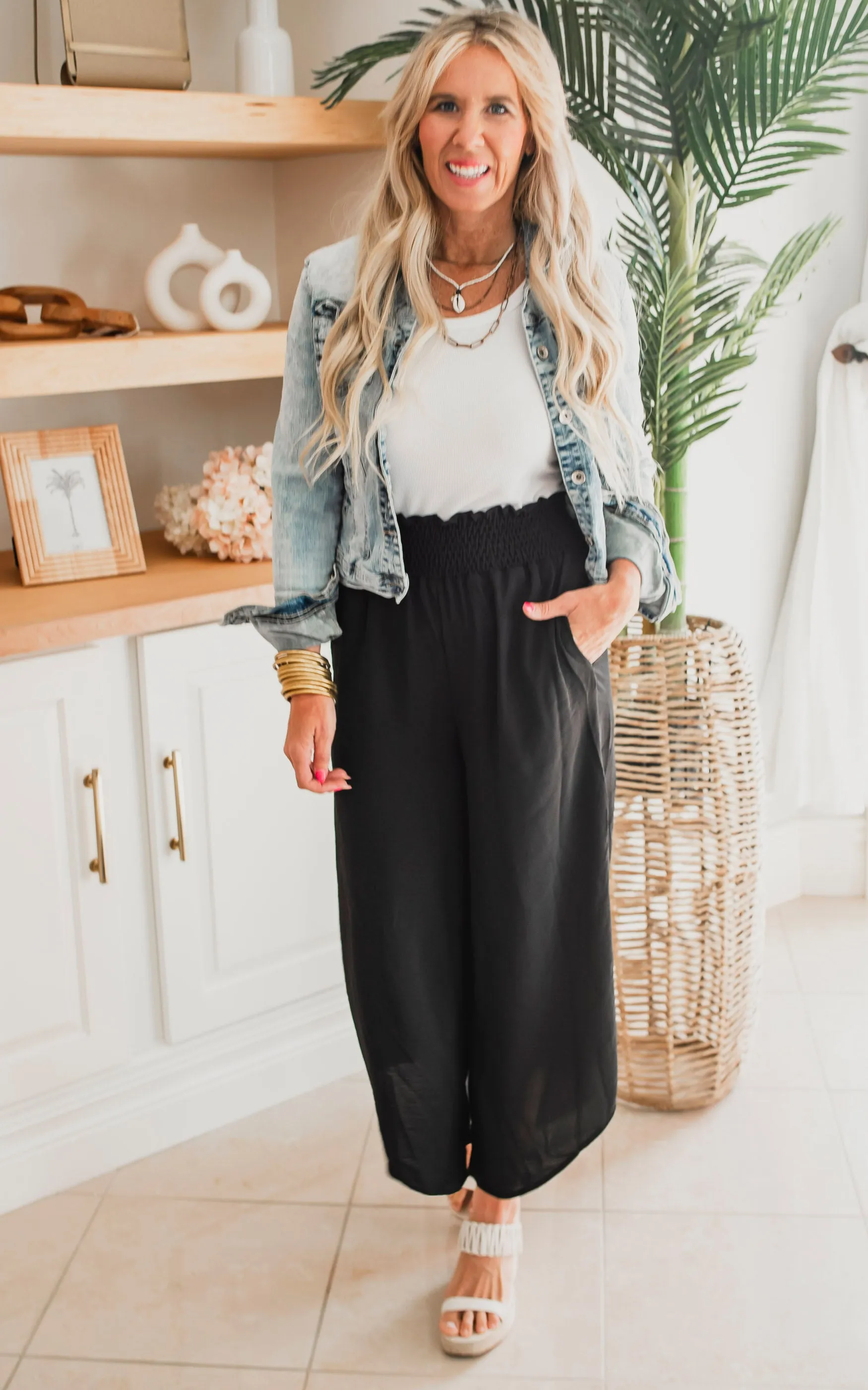 Weekend Chic Casual Wide Leg Pants - Final Sale