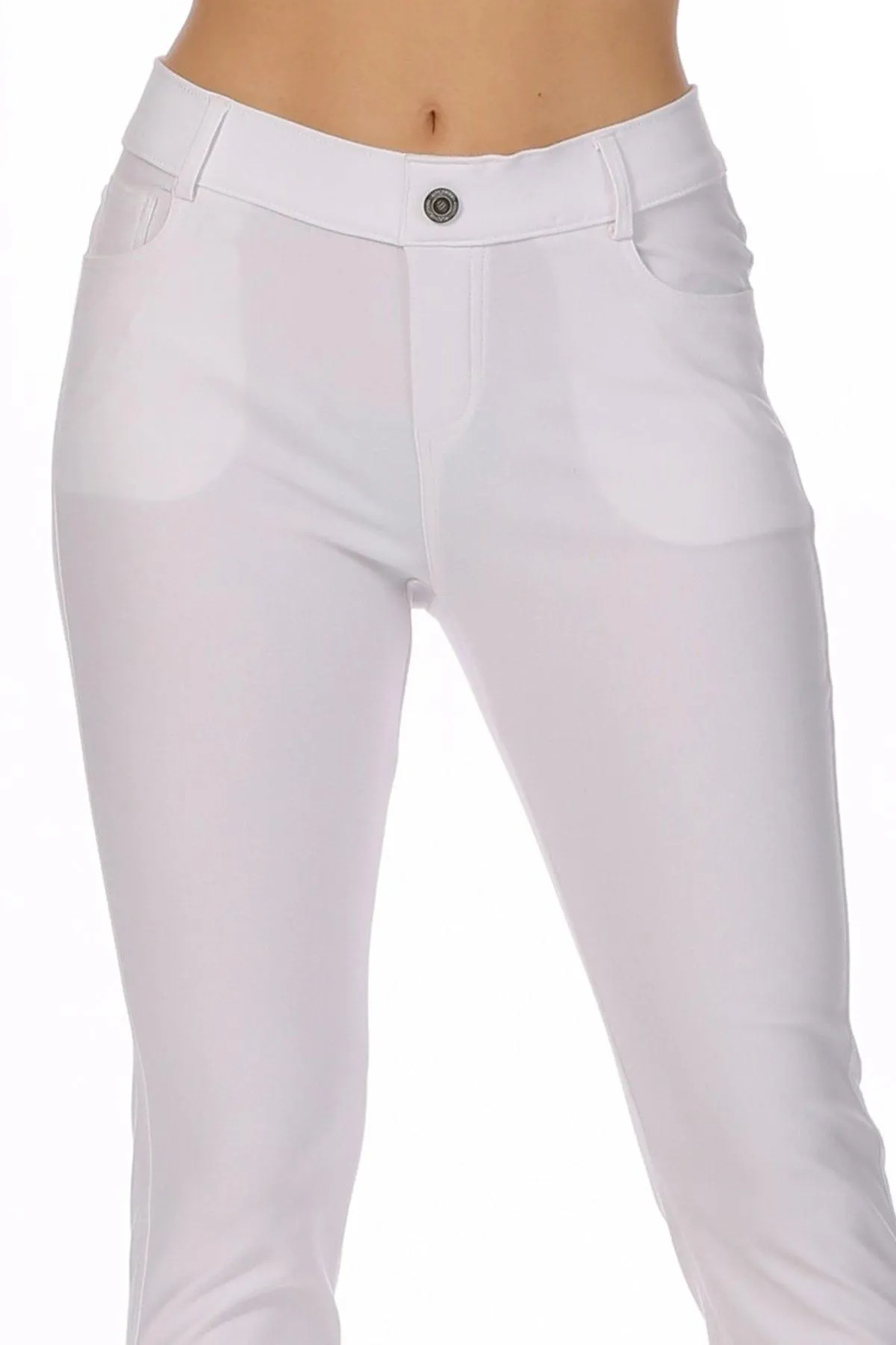 Women's Casual Comfy Slim Pocket Capri Pants