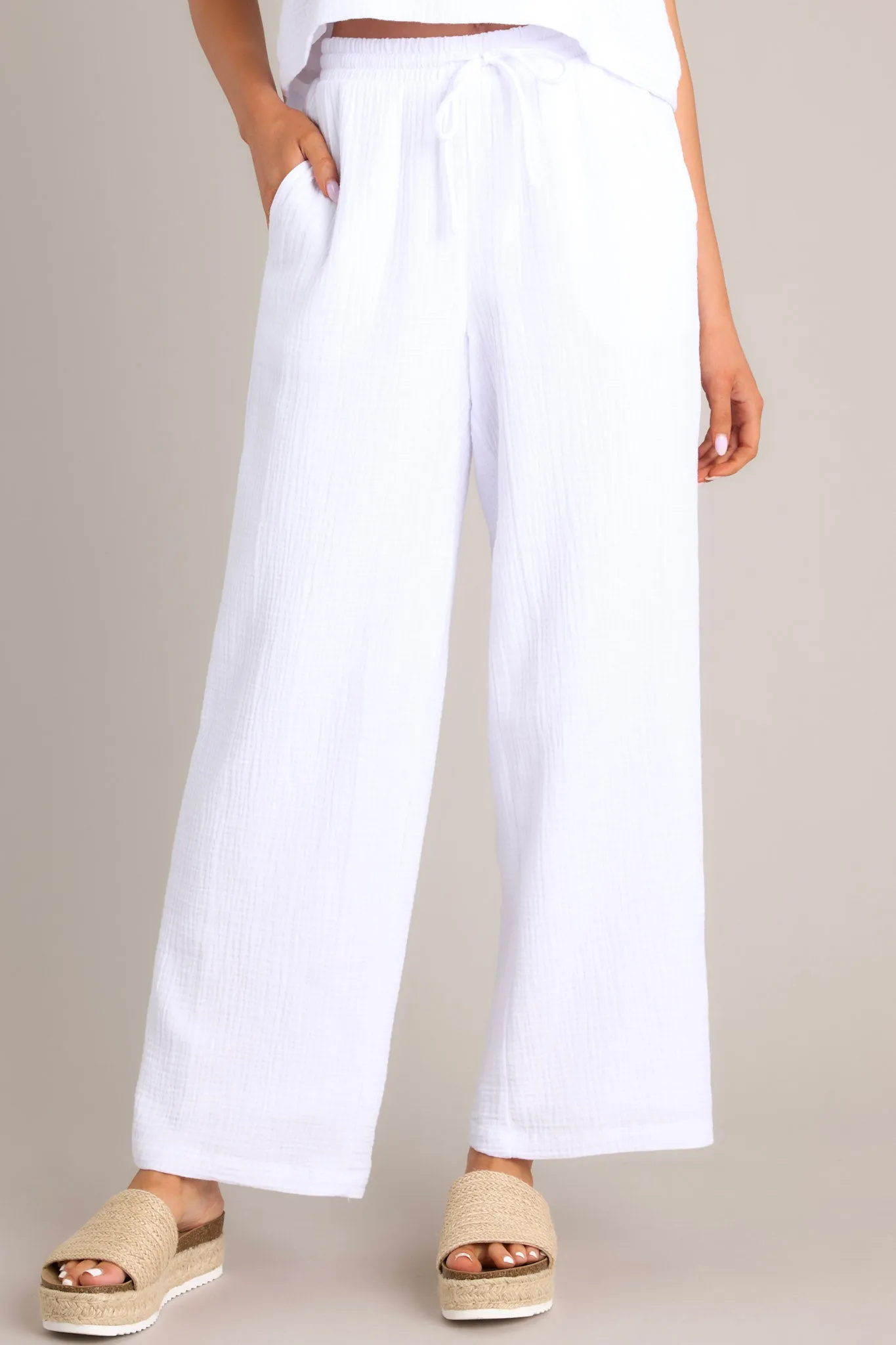 Z-Supply Bondi White Gauze Pants